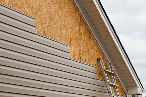 Professional Storm Damage Siding Repair technician working in McLean, VA